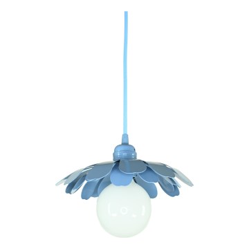 Bohemia-Design - Pendel med kabel 1xE27/60W/230V blå