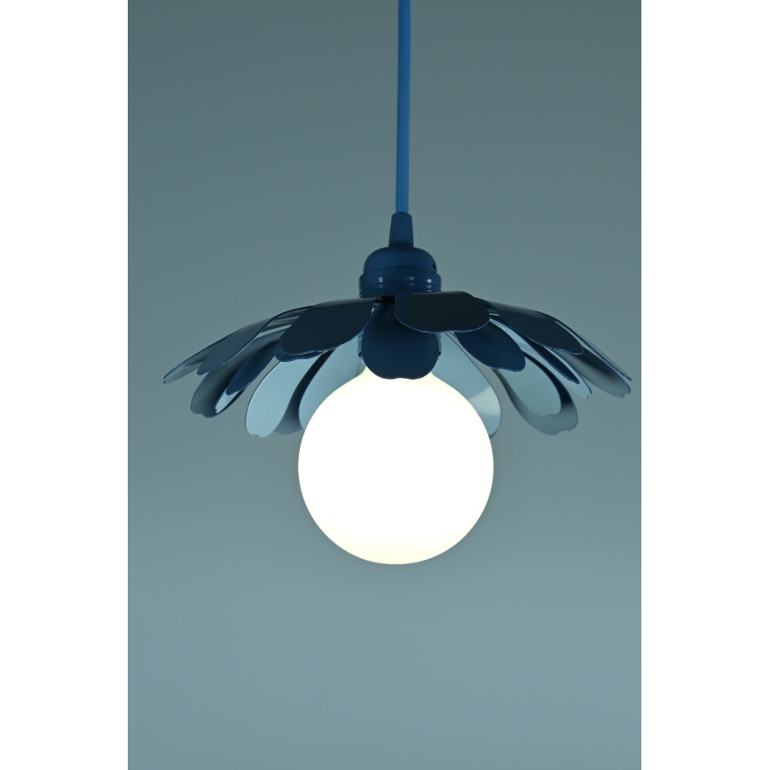 Bohemia-Design - Pendel med kabel 1xE27/60W/230V blå