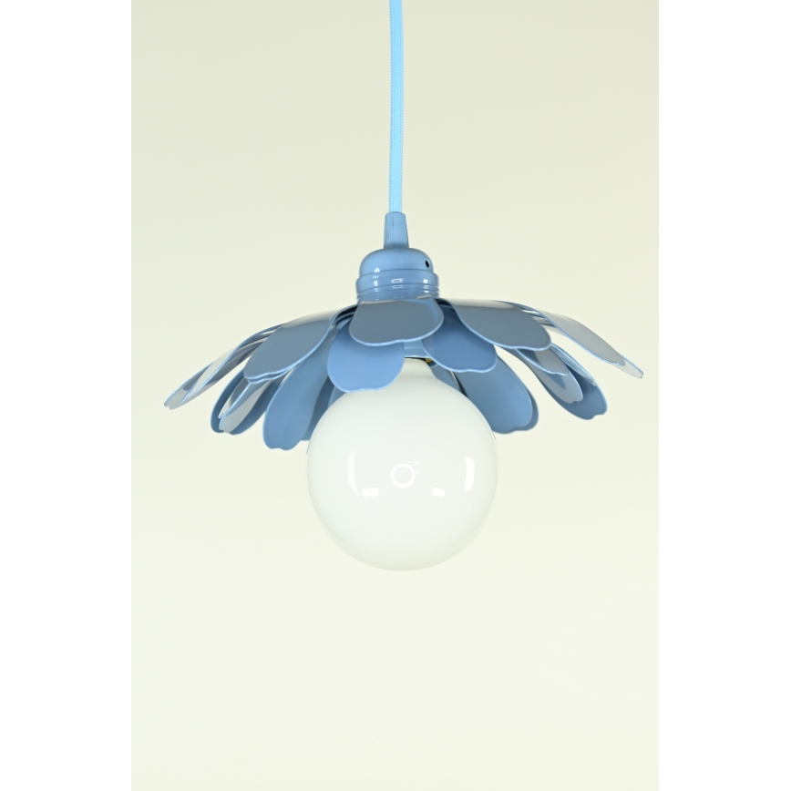 Bohemia-Design - Pendel med kabel 1xE27/60W/230V blå
