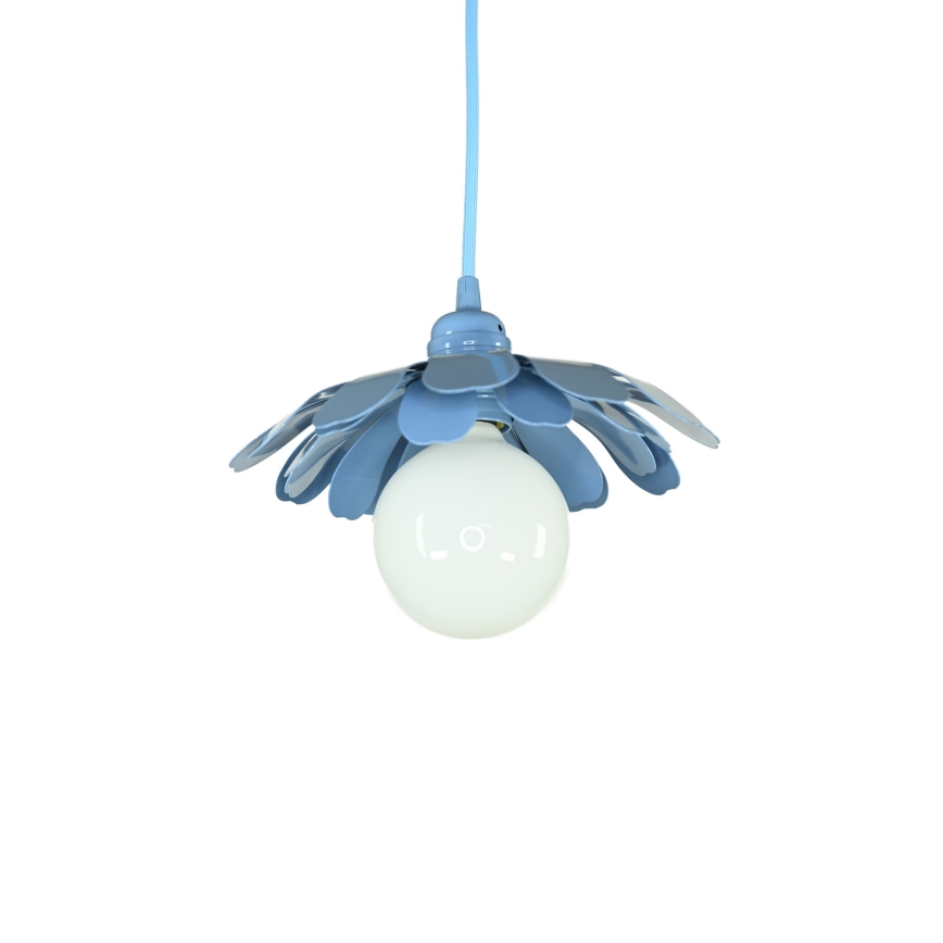Bohemia-Design - Pendel med kabel 1xE27/60W/230V blå