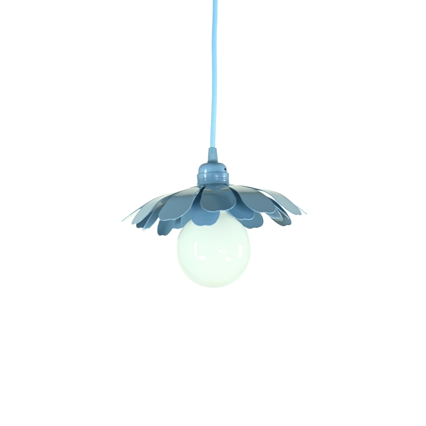 Bohemia-Design - Pendel med kabel 1xE27/60W/230V blå