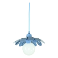 Bohemia-Design - Pendellampa med sladd 1xE27/60W/230V blå