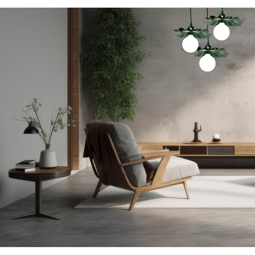 Bohemia-Design - Pendellampa med sladd 1xE27/60W/230V grön