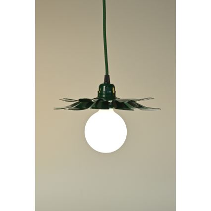 Bohemia-Design - Pendellampa med sladd 1xE27/60W/230V grön