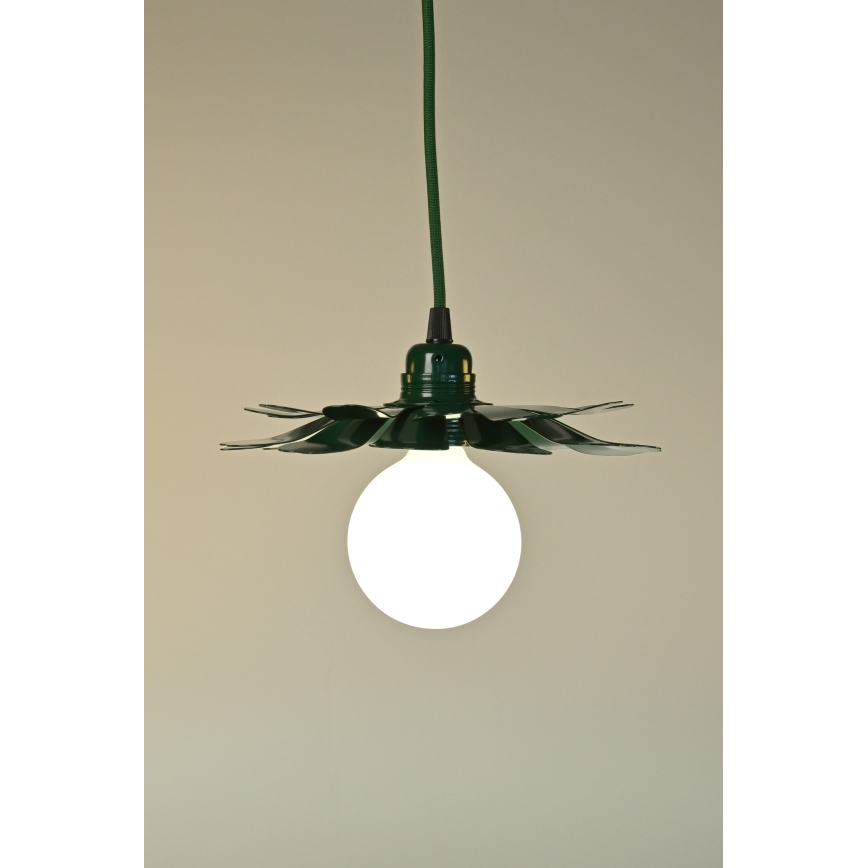 Bohemia-Design - Pendellampa med sladd 1xE27/60W/230V grön