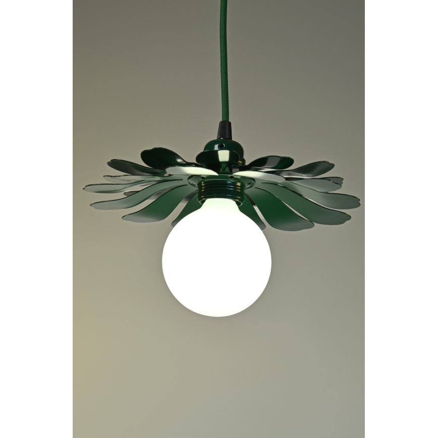 Bohemia-Design - Pendellampa med sladd 1xE27/60W/230V grön