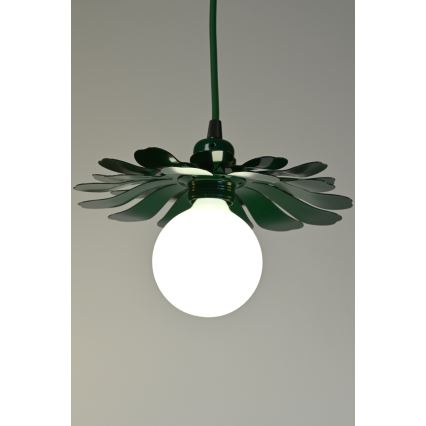 Bohemia-Design - Pendellampa med sladd 1xE27/60W/230V grön