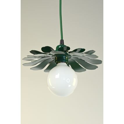 Bohemia-Design - Pendellampa med sladd 1xE27/60W/230V grön