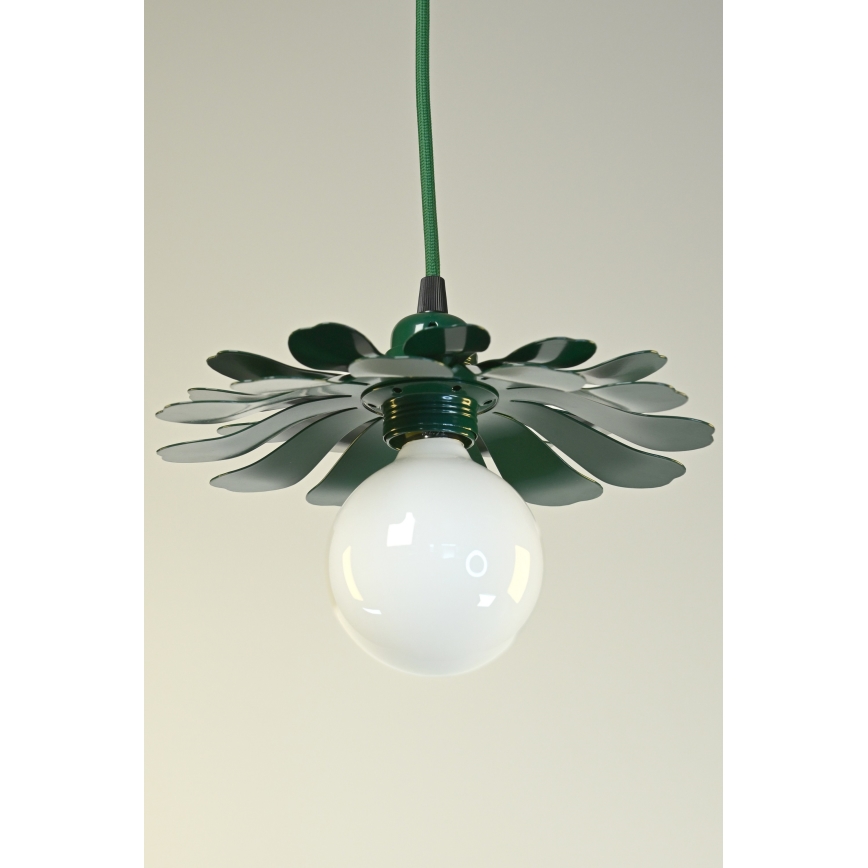 Bohemia-Design - Pendellampa med sladd 1xE27/60W/230V grön