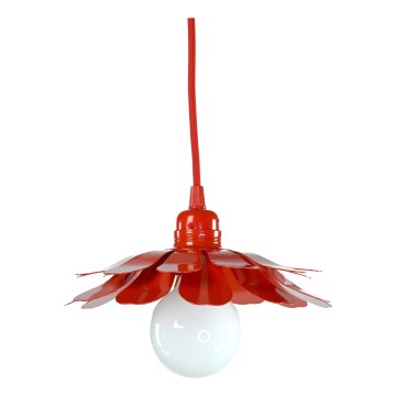 Bohemia-Design - Pendellampa med vajer 1xE27/60W/230V röd