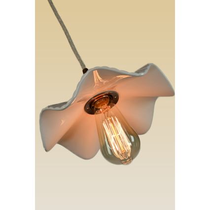 Bohemia-Design - Porslinshänglampa med sladd 1xE27/60W/230V
