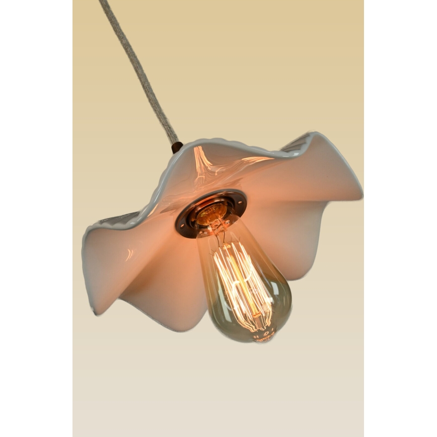 Bohemia-Design - Porslinshänglampa med sladd 1xE27/60W/230V