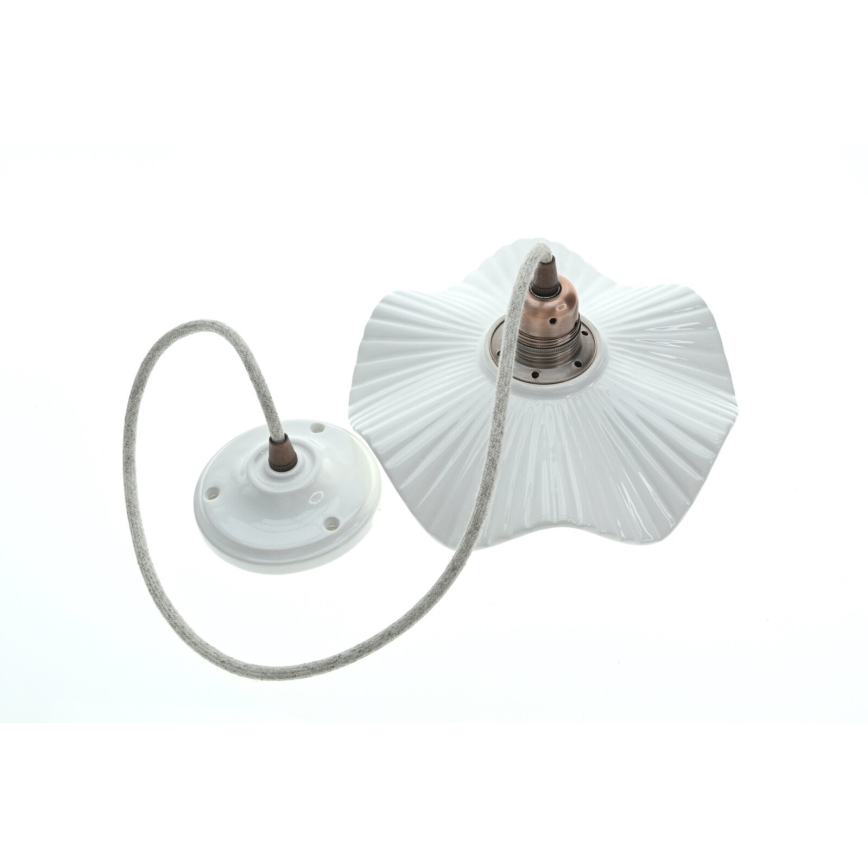 Bohemia-Design - Porslinshänglampa med sladd 1xE27/60W/230V
