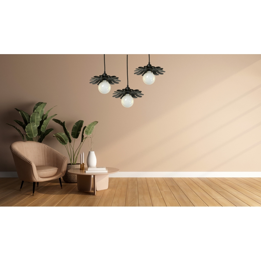 Bohemia-Design - Taklampa på kabel 1xE27/60W/230V svart