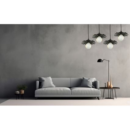 Bohemia-Design - Taklampa på kabel 1xE27/60W/230V svart