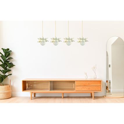 Bohemia-Design - Takpendel med kabel 1xE27/60W/230V krämfärgad
