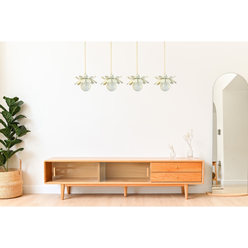 Bohemia-Design - Takpendel med kabel 1xE27/60W/230V krämfärgad
