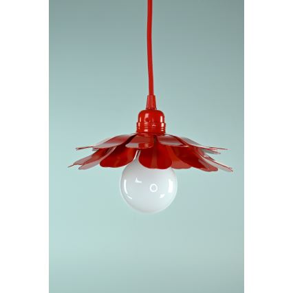 Bohemia-Design - Takpendel med kabel 1xE27/60W/230V röd