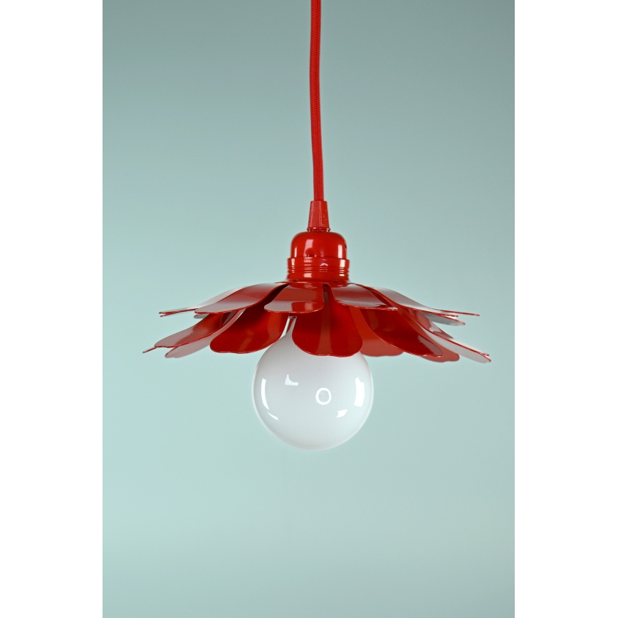 Bohemia-Design - Takpendel med kabel 1xE27/60W/230V röd