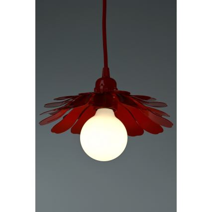 Bohemia-Design - Takpendel med kabel 1xE27/60W/230V röd