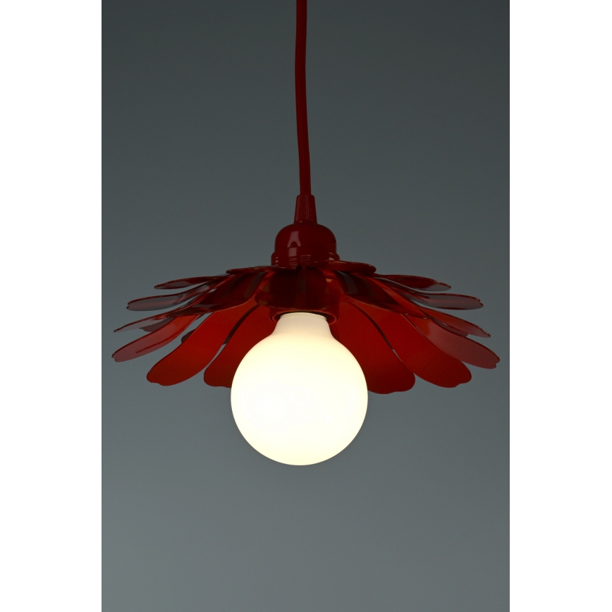Bohemia-Design - Takpendel med kabel 1xE27/60W/230V röd