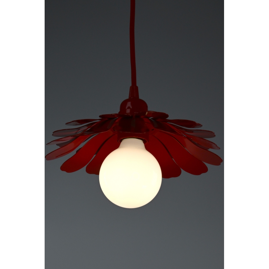 Bohemia-Design - Takpendel med kabel 1xE27/60W/230V röd