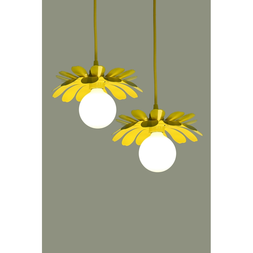 Bohemia-Design - Takpendel med vajer 1xE27/60W/230V gul