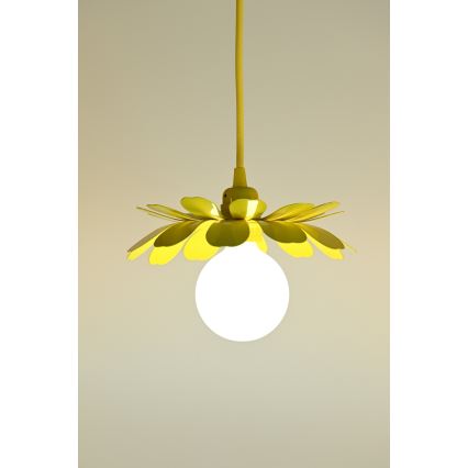 Bohemia-Design - Takpendel med vajer 1xE27/60W/230V gul