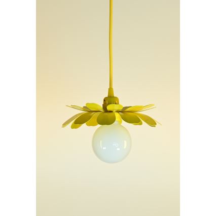 Bohemia-Design - Takpendel med vajer 1xE27/60W/230V gul