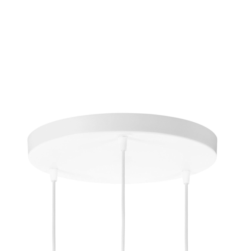 BOHO hänglampa med sladd 3xE27/60W/230V jute/krämfärgad