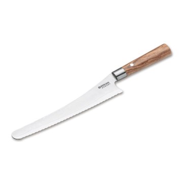 Böker - Brödkniv i damaskusstål DAMAST OLIVE 23,5 cm, olivträ