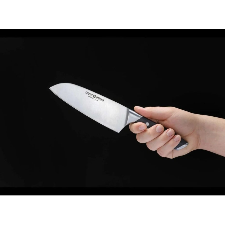 Böker - Santokukniv FORGE 16 cm svart