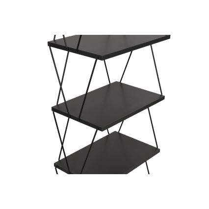 Bokhylla BALABAN 165x48 cm antracit/svart