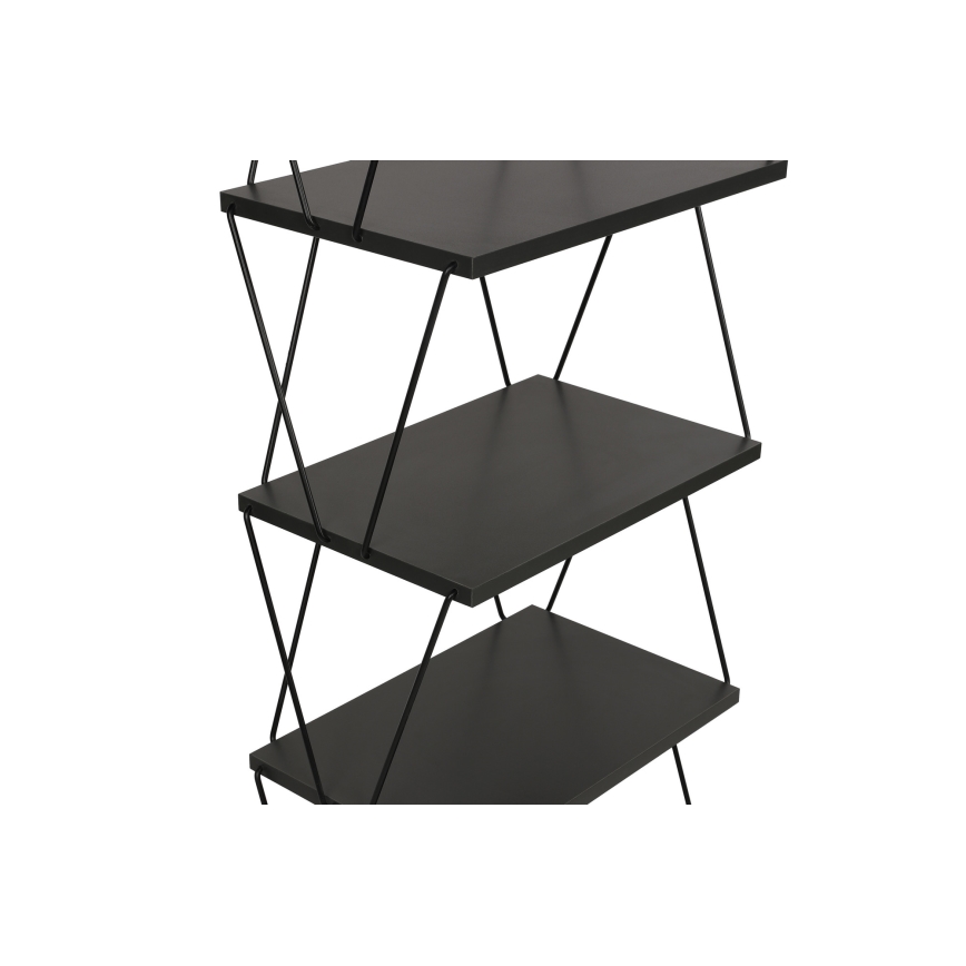 Bokhylla BALABAN 165x48 cm antracit/svart