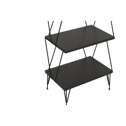 Bokhylla BALABAN 165x48 cm antracit/svart