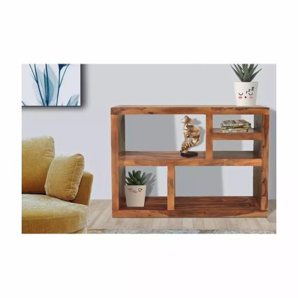 Bokhylla GANI 90x130 cm massivt trä/rosenträ