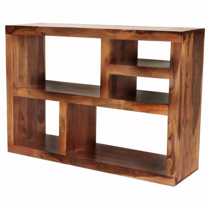 Bokhylla GANI 90x130 cm massivt trä/rosenträ