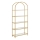 Bokhylla GLASY 83x184x30 cm guld