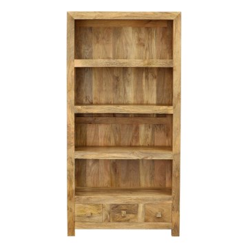 Bokhylla HINA 180x90 cm massivt trä/mangoträd