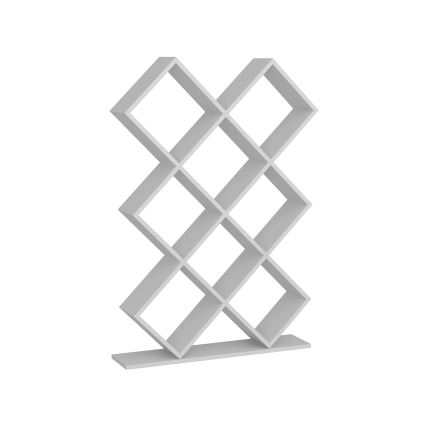 Bokhylla KUMSAL 129x90 cm vit