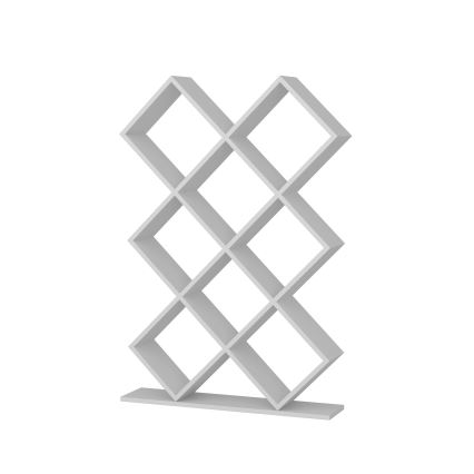 Bokhylla KUMSAL 129x90 cm vit