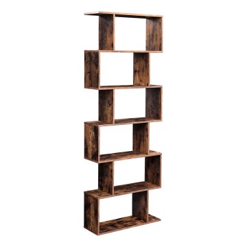 Bokhylla LIVARO brun