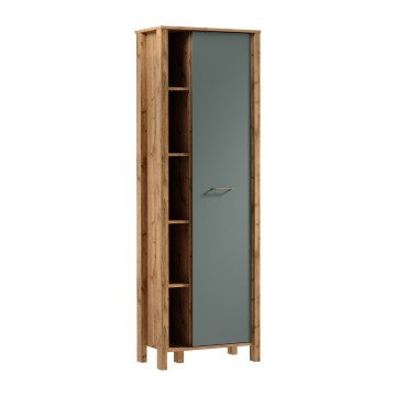 Bokhylla MENTA 66x200x37 cm ek wotan/grön