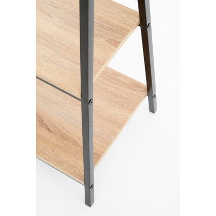Bokhylla NARVIK 148x34 cm svart/sonoma-ek