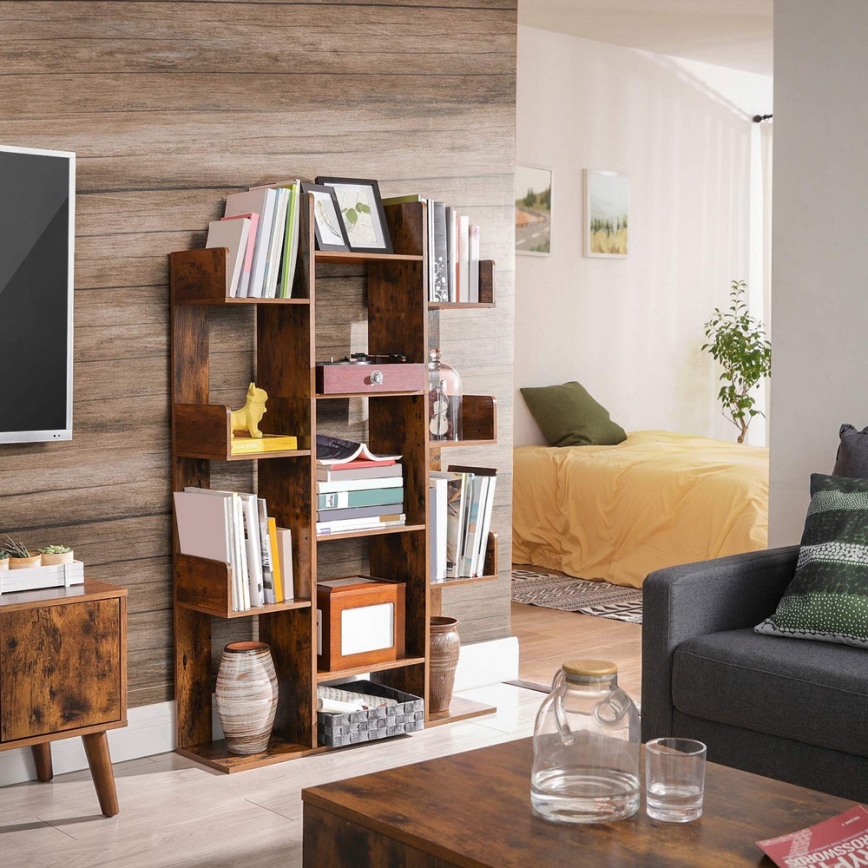 Bokhylla NAVARO brun