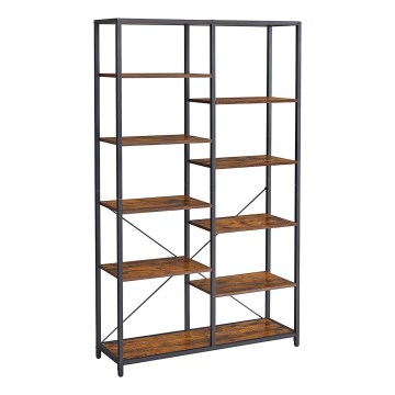 Bokhylla NAVARO brun/svart