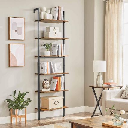 Bokhylla NAVARO brun/svart