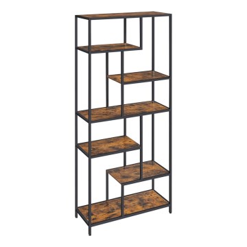 Bokhylla NAVARO brun/svart