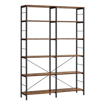 Bokhylla NAVARO brun/svart