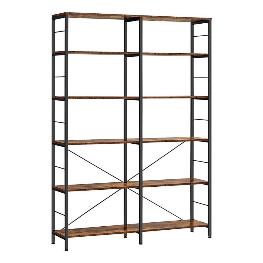 Bokhylla NAVARO brun/svart